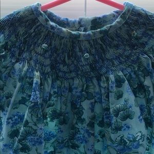 Smocked Blue Floral 💐 12M Darling Dress